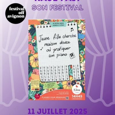 RAJE FAIT SON FESTIVAL JOUR #11 Claire Mazard JEUNE FILLE CHERCHE MAISON DOUCE OU PRATIQUER SON PIANO